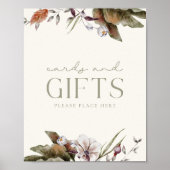 HALLO BABY | Minimalistische Sage & Ivoor Kaarten  Poster (Voorkant)