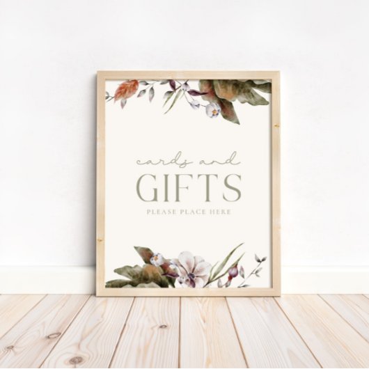 HALLO BABY | Minimalistische Sage & Ivoor Kaarten  Poster