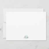 hallo Baby minimalistische uitnodiging tot Baby sh (Achterkant)