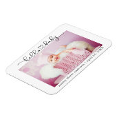 Hallo Baby Modern kalligrafiescript Heart Magneet (Linkerzijde)