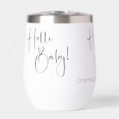 Hallo Baby Modern Script-Baby shower (Voorkant)