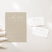 Hallo Baby Modern Script Minimalistisch Baby showe Kaart