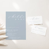 Hallo Baby Modern Script Minimalistisch Baby showe Kaart