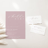 Hallo Baby Modern Script Minimalistisch Baby showe Kaart