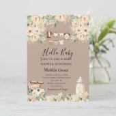 Hallo Baby Neutraal Alle Beige Kaart (Staand voorkant)