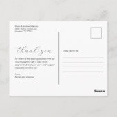 Hallo Baby Neutral Black White Geboorte Aankondigi Briefkaart (Achterkant)