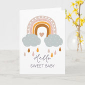 Hallo Baby| Nieuwe ouderenkaart Kaart (Gele Bloem)