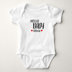 hallo Baby Olivia Red Hearts Romper
