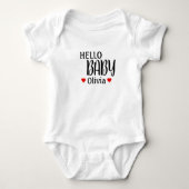 Hallo Baby Olivia Rode Harten Romper (Voorkant)