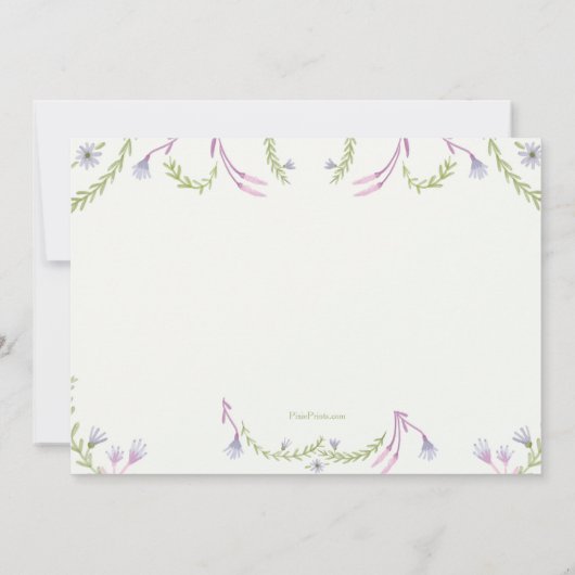 hallo Baby ontmoeten en Greet Uitnodiging (Achterkant)