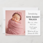 hallo, Baby! Onze waardevolle bundel joy-kaart Aankondiging (Voorkant)