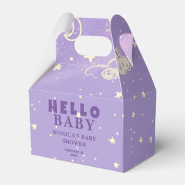hallo Baby Paars Dream Baby shower Bedankdoosjes