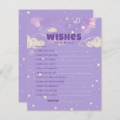 hallo Baby Paarse droom wil Baby shower (Voorkant / Achterkant)