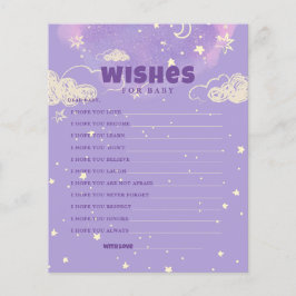 hallo Baby Paarse droom wil Baby shower