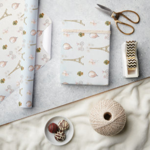Hallo Baby Parijs Franse Babyborrel Cadeaupapier
