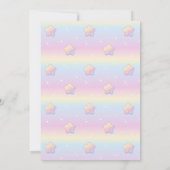 Hallo Baby Rainbow Aangepaste foto Geboorte Aankon Kaart (Achterkant)