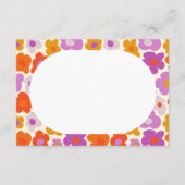 Hallo Baby Retro Daisy Baby shower Dank u Bedankkaart (Achterkant)