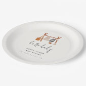 Hallo Baby | Schattige Boho Kleding Baby shower Papieren Bordje (Gekanteld)