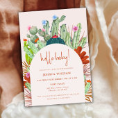 Hallo Baby shower Boho Cactus Arch woestijnpampas Kaart