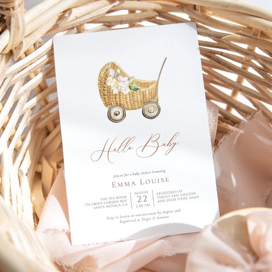 Hallo Baby shower Boho Geslachtsneutrale kinderopv Kaart