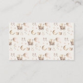 Hallo Baby shower Boho Kleding Meisje Luier Raffle Informatiekaartje (Achterkant)