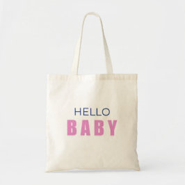 Hallo Baby Shower Boodschappentas Tote Bag