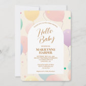 Hallo Baby shower Genderneutraal Kaart (Voorkant)