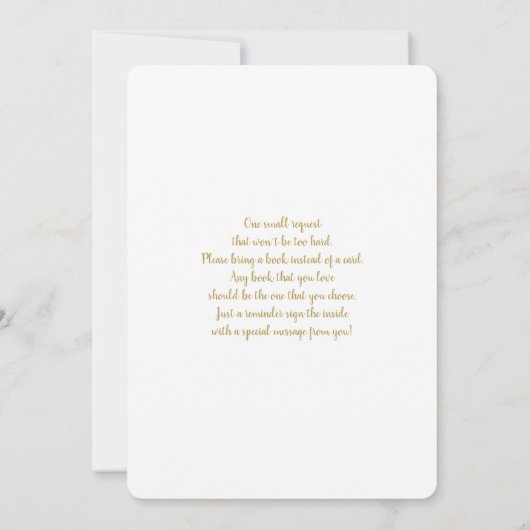 Hallo Baby shower GroenEnergie Kaart (Achterkant)