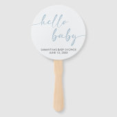 Hallo Baby Shower Handwaaier (Voorkant)