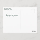 Hallo Baby shower Leuke Mint Sage Roze Bloem Briefkaart (Achterkant)