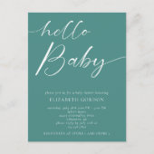 hallo Baby shower minimalistisch geslacht Neutral  Briefkaart (Voorkant)
