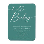 hallo Baby shower minimalistisch geslacht Neutral  Magneet (Verticaal)