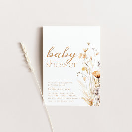 Hallo Baby shower Party Uitnodiging Sjabloon Wit
