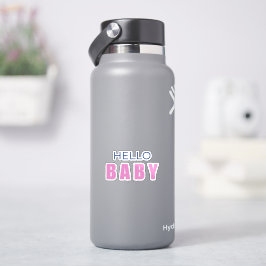 Hallo Baby Shower Sticker