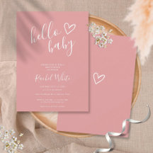 Hallo Baby Shower Stof Roze Roze Baby Meisje