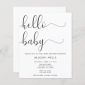 hallo Baby shower Uitnodiging (Voorkant / Achterkant)