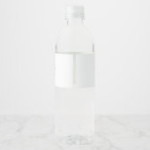 Hallo Baby Shower Waterfles Etiket (Achterkant)