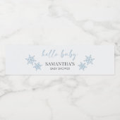 Hallo Baby Shower Waterfles Etiket (Enkel label)