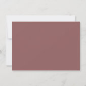 Hallo Baby Simple Taupe | Desert Roos Mauve Script Kaart (Achterkant)