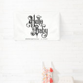 Hallo Baby Stijlvol Gotisch Sierstuk Spandoek (Insitu)