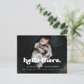 Hallo Baby Stijlvolle retro Briefkaart (Staand voorkant)