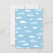 hallo Baby Sun Clouds Rainbow Foto bedankt (Achterkant)