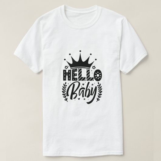 Hallo Baby T-shirt (Design voorkant)