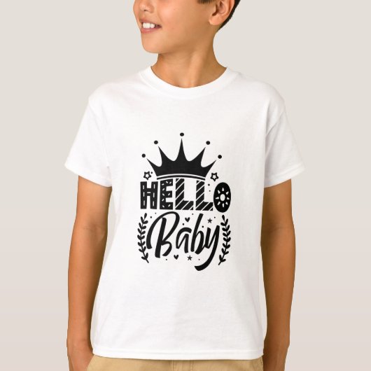 hallo baby t-shirt (Voorkant)