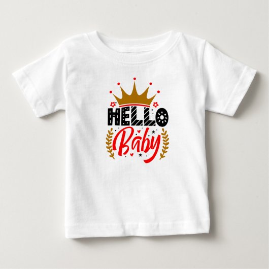 Hallo baby T-shirt print ontwerp (Voorkant)