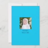 Hallo Baby Typografie Collage Modern Aankondiging (Achterkant)