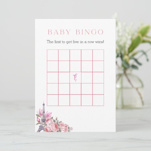 Hallo Baby | Vind de gast-baby bingospelkaart Kaart (Staand voorkant)