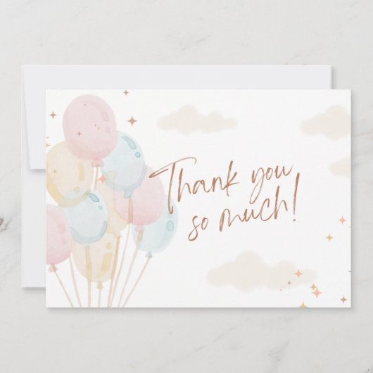 Hallo Baby | Waterverf Bunny Invitation Save The Date (Achterkant)