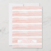 Hallo Baby Waterverf Roze & Goud Baby shower Kaart (Achterkant)