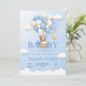 Hallo Baby | Welkom bij de World Baby Invitation Kaart (Staand voorkant)